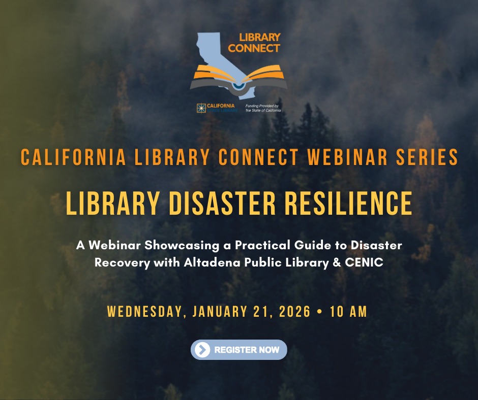 Webinar Announcement: Library Disaster Resilience